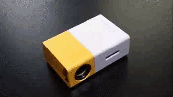 short animation of popcorn projector